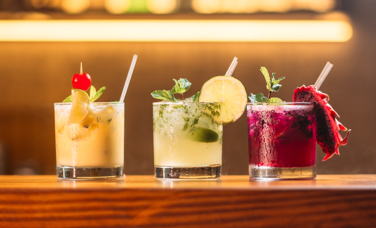 Cocktails et snacks du Space Bar